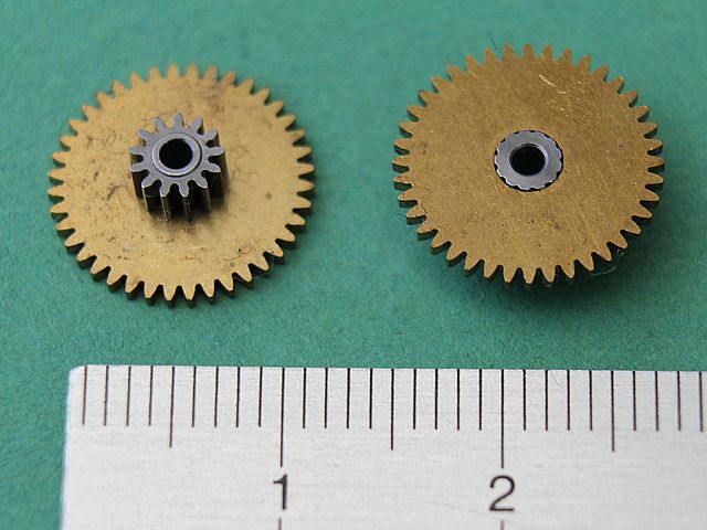 XinYuan Zahnrad 19mm Metall Duplikatgetriebe 10 Zahn 0,6m / 36 Zähne 0,5  Modul-Innenloch 2mm Reduktionszahnräder Gang (Hole Diameter : 2mm, Number  of